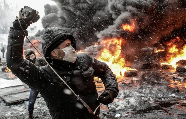 Майдан в огне